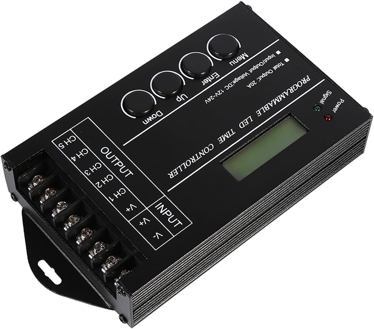 Pilipane TC421 LED Controller 5 Channels Programmable Time Color Adjustable with CD USB Cable for DC12 24V 20A Applications Professional After Sales Service