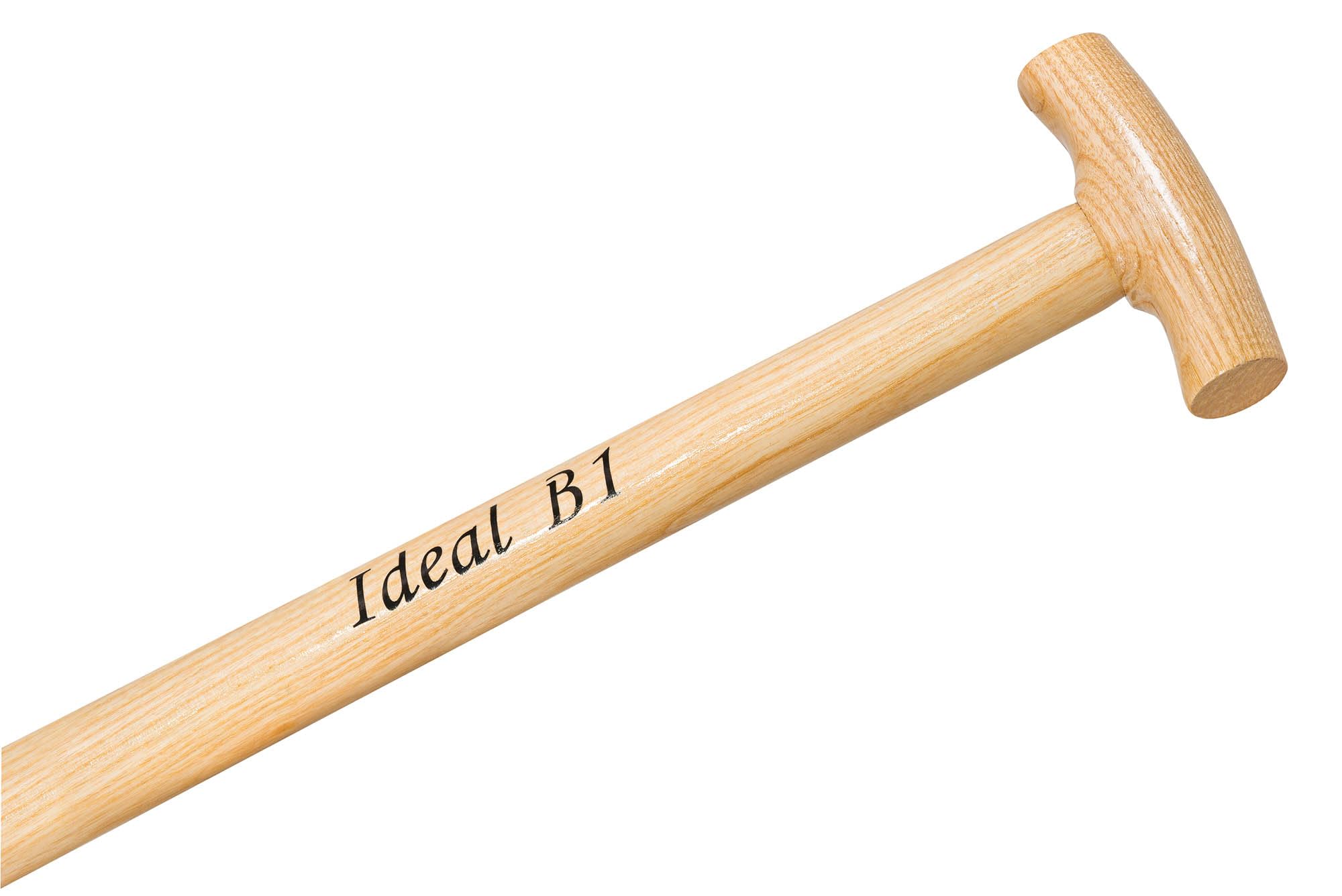 B1-Spaten Gärtner Form, Doppelfeder, Eschen-T-Stiel 85 cm ohne Tritt