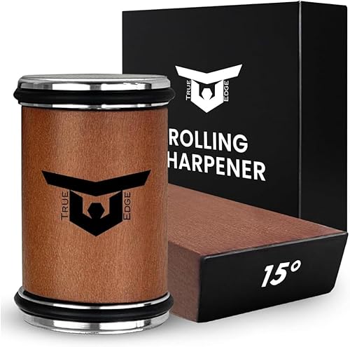 Kit de herramientas de afilador de cuchillos rodantes, afilador de cuchillos de cocina con diamantes y cerámica, el kit de afilador ofrece ángulos