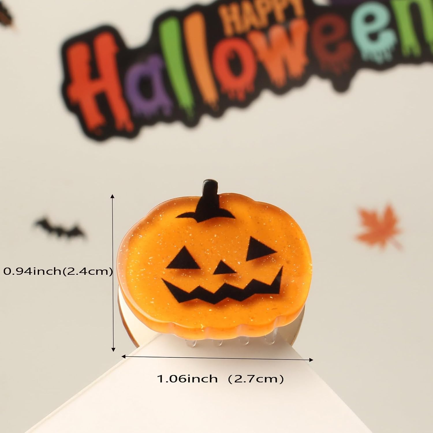 Mini Halloween Hair Claw Clips for Girls Cute Halloween Hair Accessories