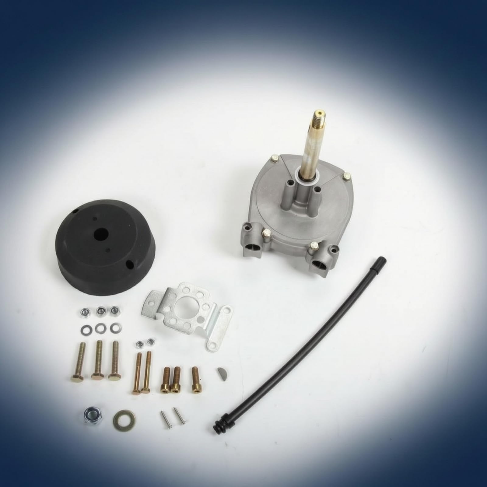 Colcolo Marine Steering Gear Meccanismo Sterzo Barca Fuoribordo Timoneria Cavo Sterzo Scatola Ingranaggi Custodia Resistente Montaggio Completo Adatto a Pesca Gommoni