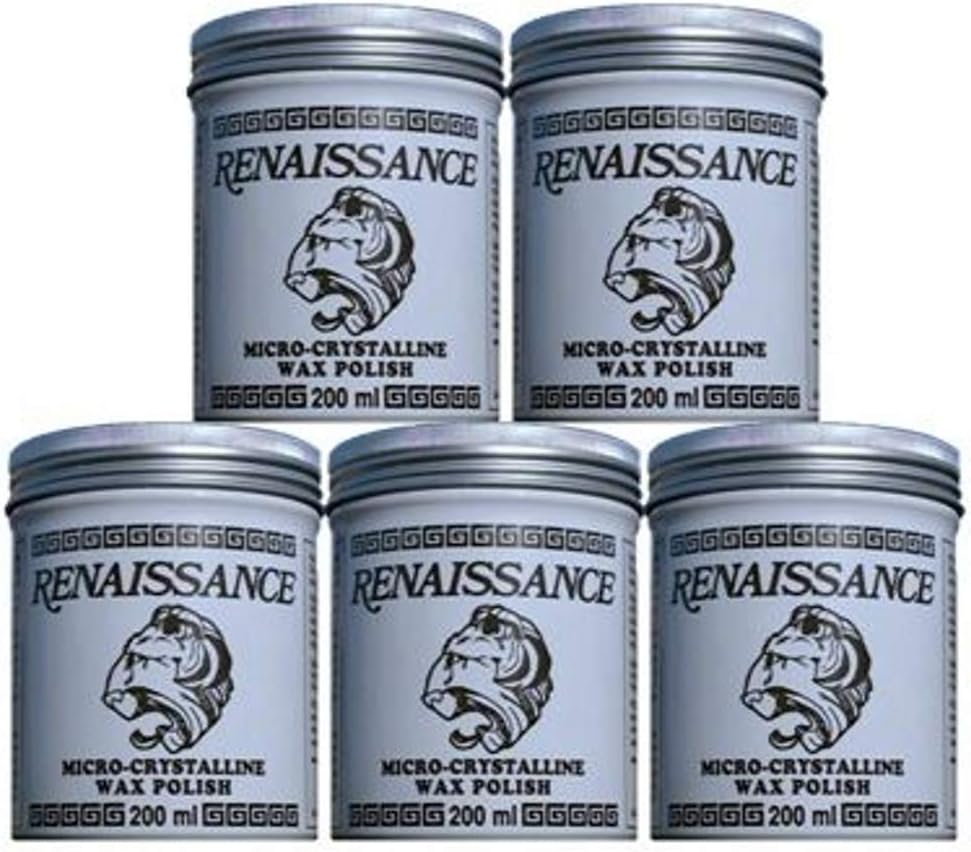 Picreator Renaissance Micro-Crystalline Wax Polish 200ml x 5 tins