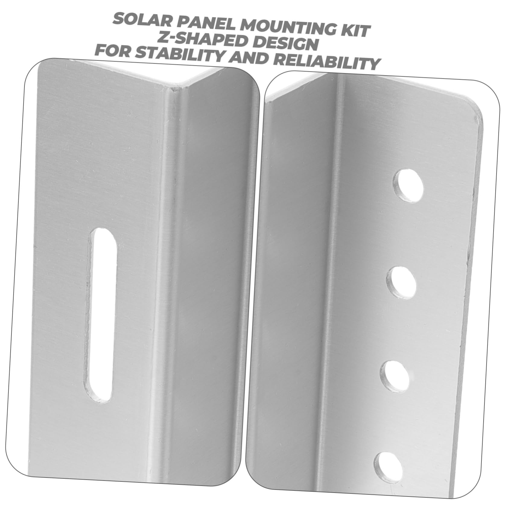 3 Sätze Solarhalterung Solarpanel-halterungen Montieren Klammer Sonnenkollektor Dachhalterungen Mit Solarpanel Halterungen Für Dachträger Aluminiumlegierung Silber 4 Stück * 3