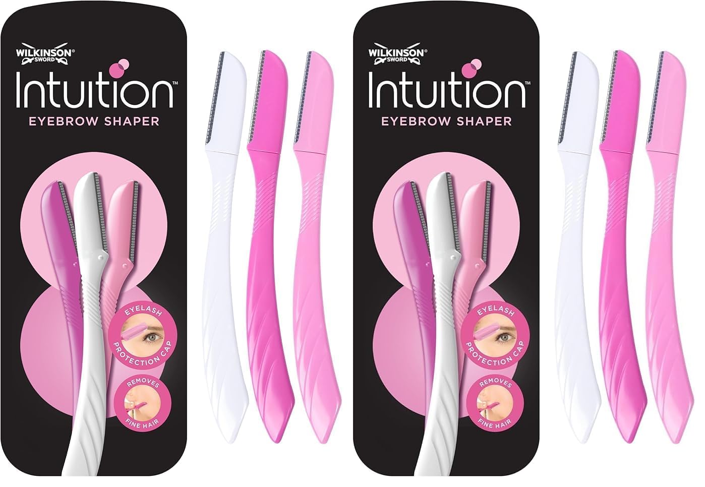 WILKINSON SWORD - Intuition Eyebrow Shaper for Women | Facial Hair Remover and Trimmer | Exfoliating Dermaplaning Tool | Pack of 5 Disposable Razors — view 9