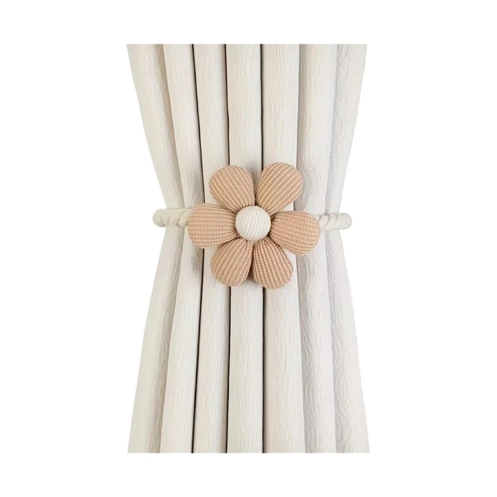 Embrasses de Rideaux magnétiques à Fleurs, 4 pièces, Boucle créative sans perçage for Salon, Chambre Coucher, décoration la Maison pour Maison(Color 2)