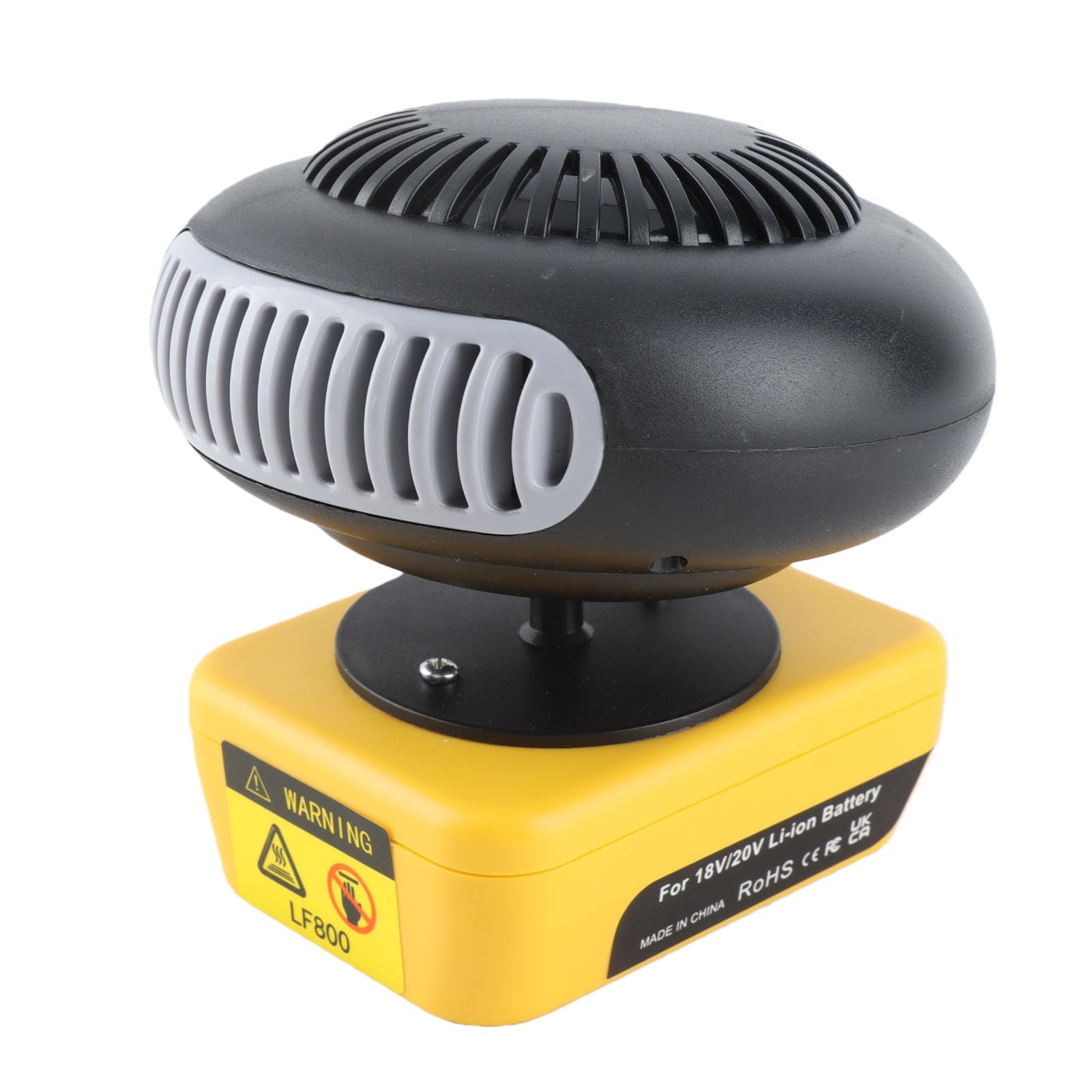 Scaldabagno portatile alimentato a batteria senza fili, temperatura costante intelligente 200 W, 2 livelli, regolabile, ruotabile a 360 gradi, per auto e garage