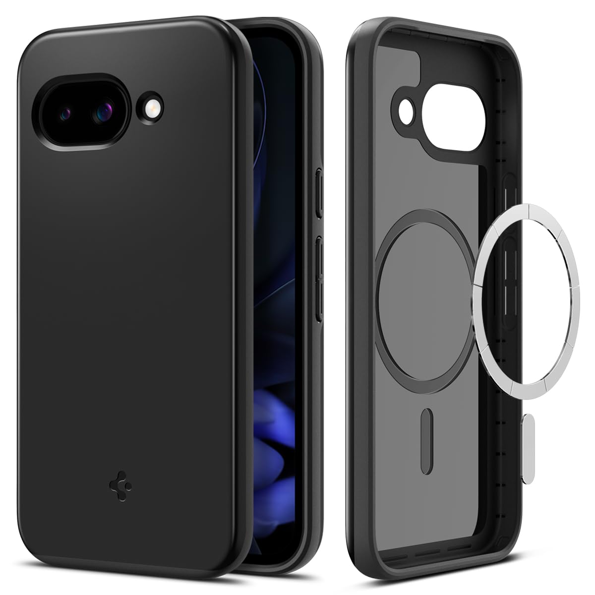 Google Pixel 9a Obsidian 本体 spigenケース付き Amazon.com: Spigen for Pixel 9a Case, Thin Fit MagFit (2025