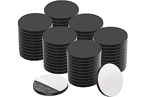 Peel & Stick Magnets: 60 Pack Flexible Magnetic Dots with Self Adhesive 20mmx2mm