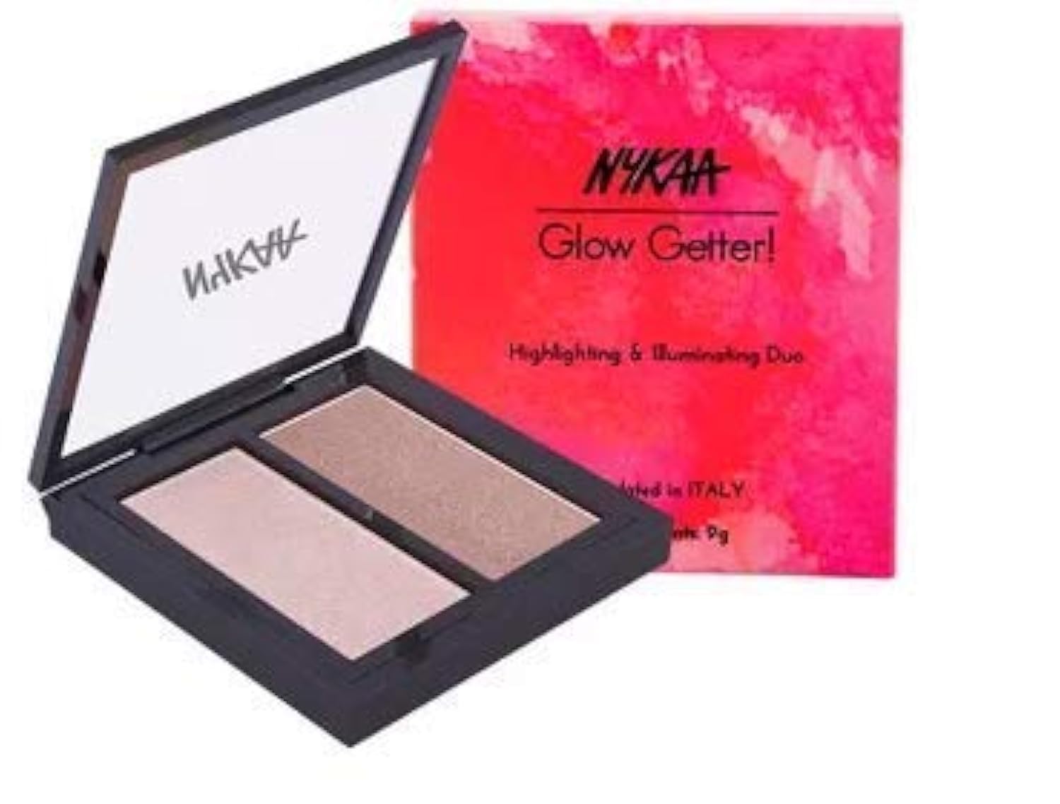 Nykaa Glow Getter - Highly Pigmented Creamy Finish with Long Lasting Formula - Highlighting & illuminating Duo - Moonshine Palette - 03 (9 gm)