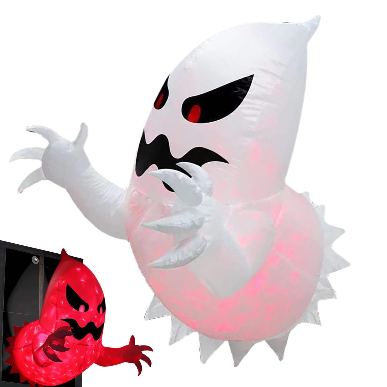 4.5ft Halloween Inflatable Scary Flying Ghost Broke Out From Window