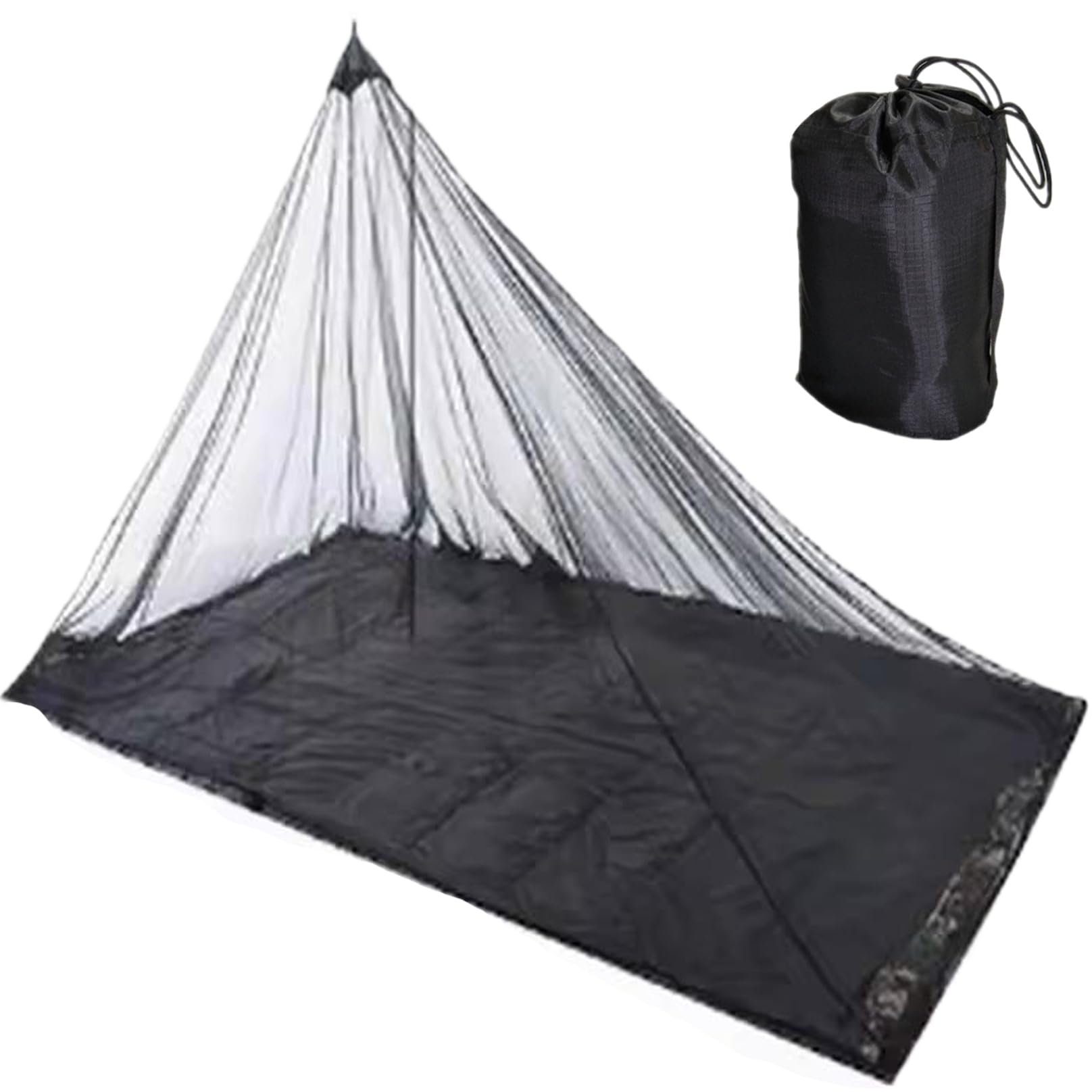 Zanzariera per campeggio, 219 x 119 x 99 cm, portatile, con cerniera, amaca da campeggio con zanzariera, tenda da auto con tappetino impermeabile per viaggi all'aperto per letto