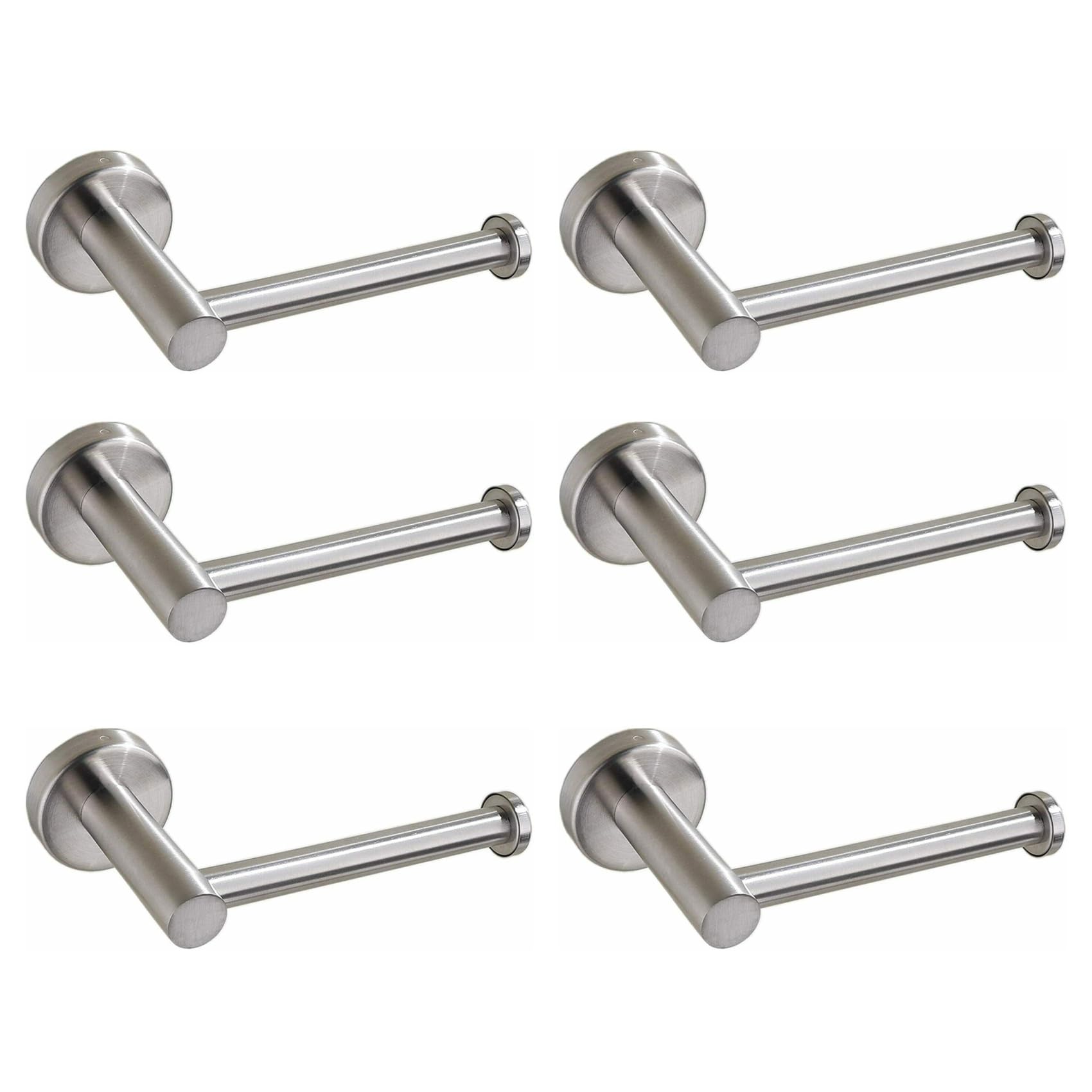 Vjsujehgy 6X Toilet Tissue Paper Roll Holder Stainless Steel Wall Mount for Bathroom Kitchen