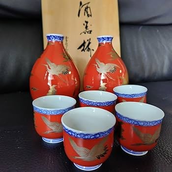 深川製　宮内庁御用達　酒器揃　　　G142 Amazon.co.jp: 深川製磁 「酒器揃」 共箱 宮内庁御用達 酒器