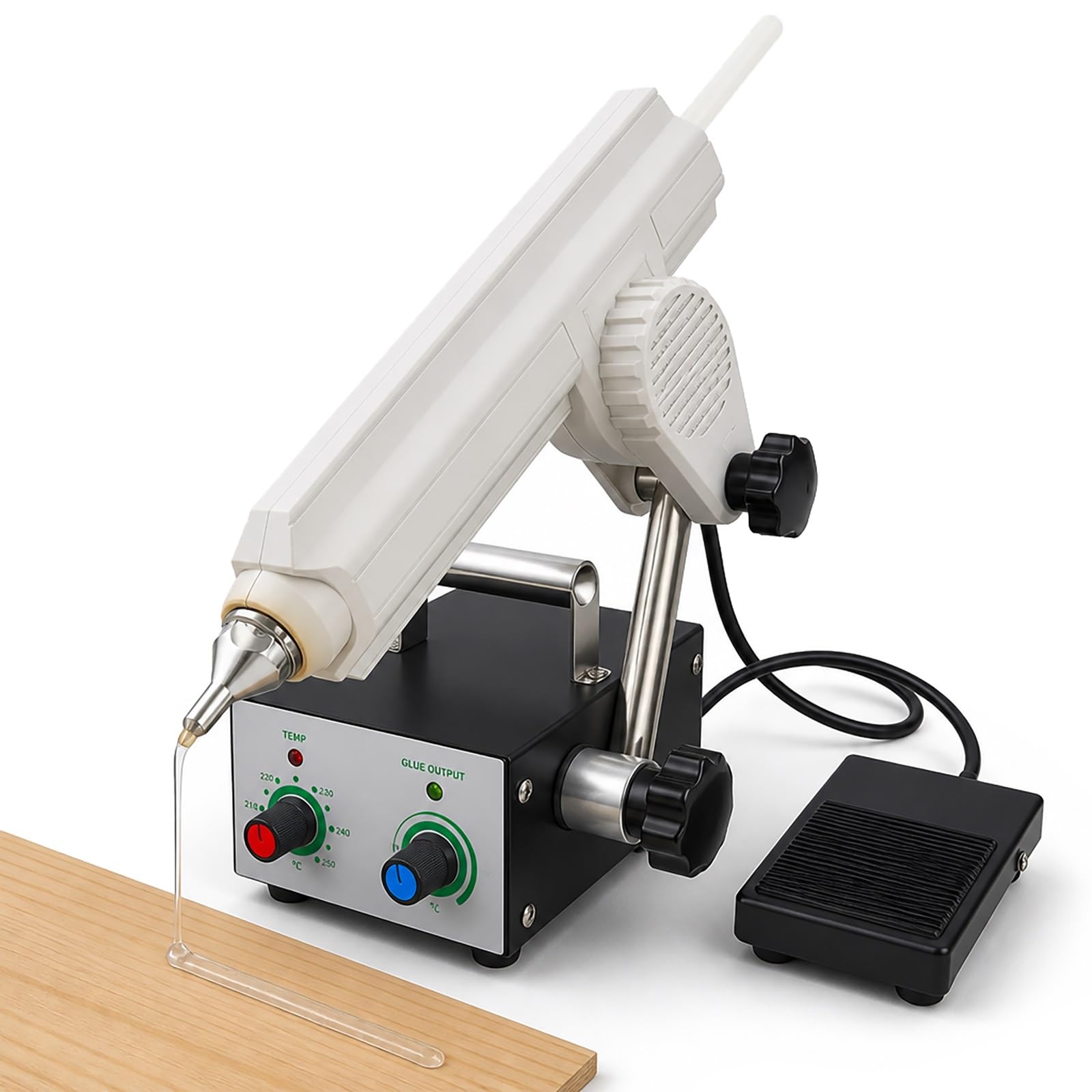 Pistolet à colle thermofusible électrique 400 W, distributeur automatique de colle, interrupteur au pied