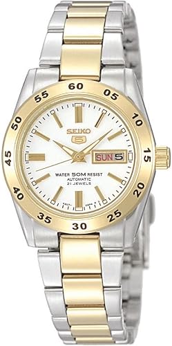 Seiko 5 Womens Analogue Mechanical Hand-Wind Watch with Stainless Steel Bracelet SYMG42K1 - 2