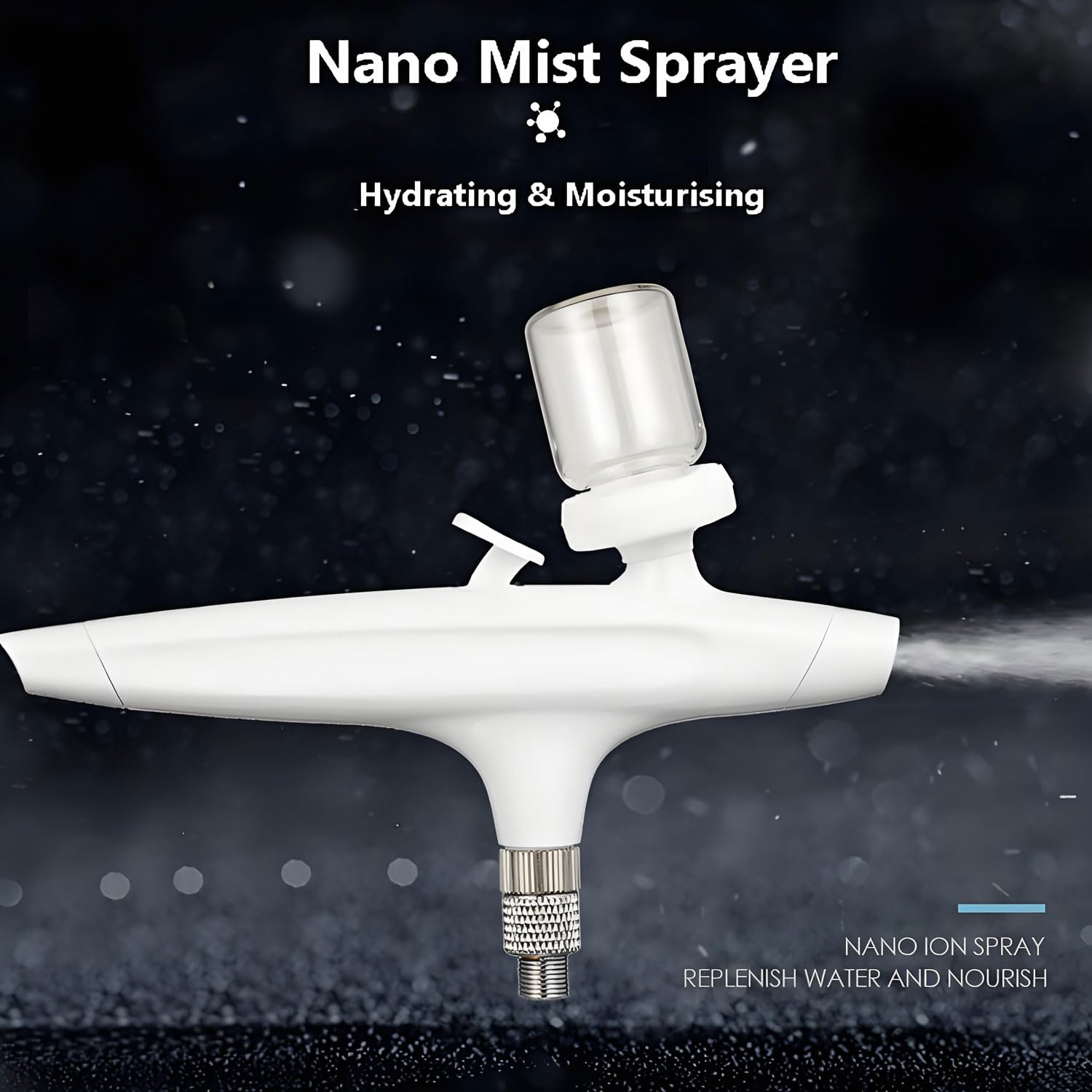 2 In 1 Ossigeno per Viso Spruzzatore di Ossigeno e Aspiratore Punti Neri Vacuum Pulitore dei Pori Pulizia Viso Profonda Macchina di Bellezza, Spruzzatore Facciale Idratante Atomizzazione Nano Mister B