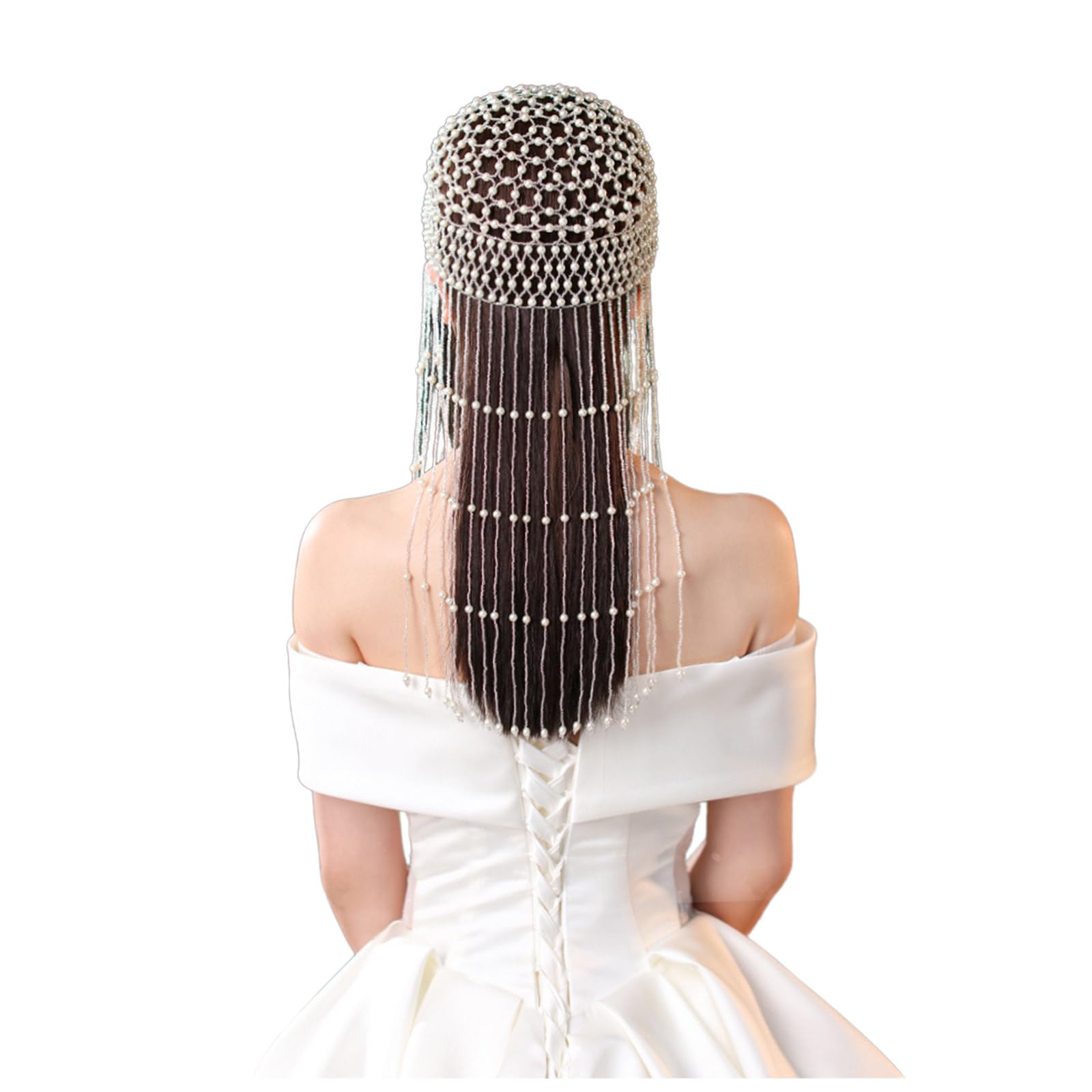 Fascia per capelli con perline e frange lunghe, accessorio unico per capelli per feste e matrimoni, migliora il tuo personale