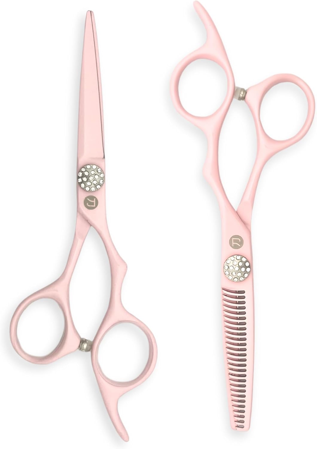 Pink Hair Scissors for Professional Hairdressers - 440C Stainless Steel w/Pink Titanium Finish - Sharp, Durable (5.5" Cutting Scissors)