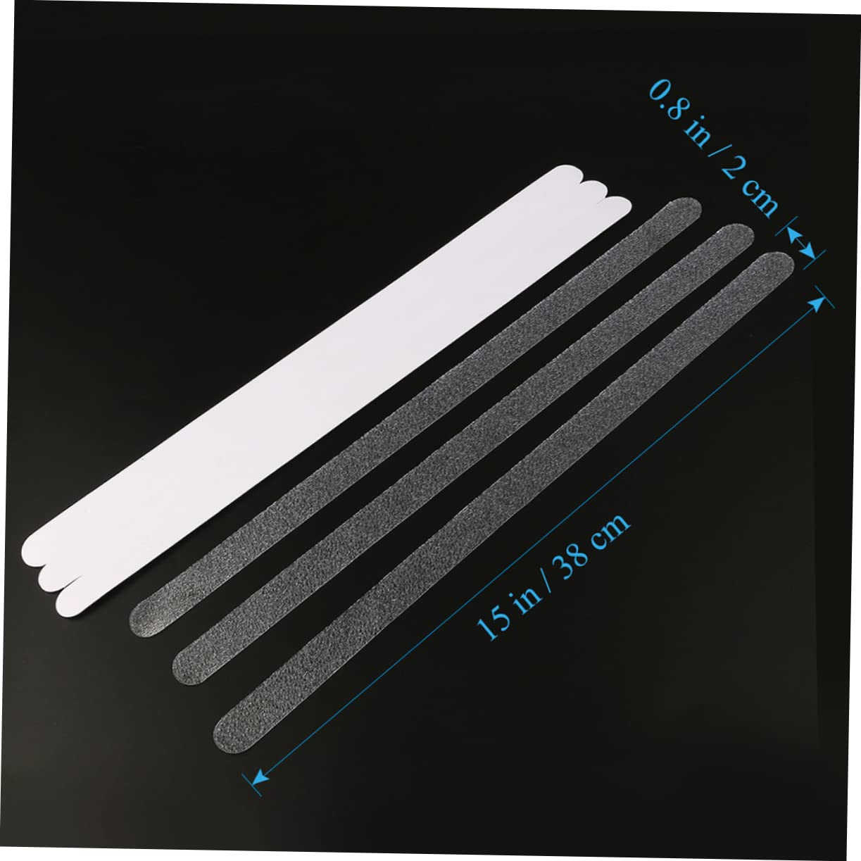 FONDOTIN Waterproof Anti-Slip Tape 24pcs Strips for Bathroom Bathtub Shower Stairs Kitchen Non-Slip Decals