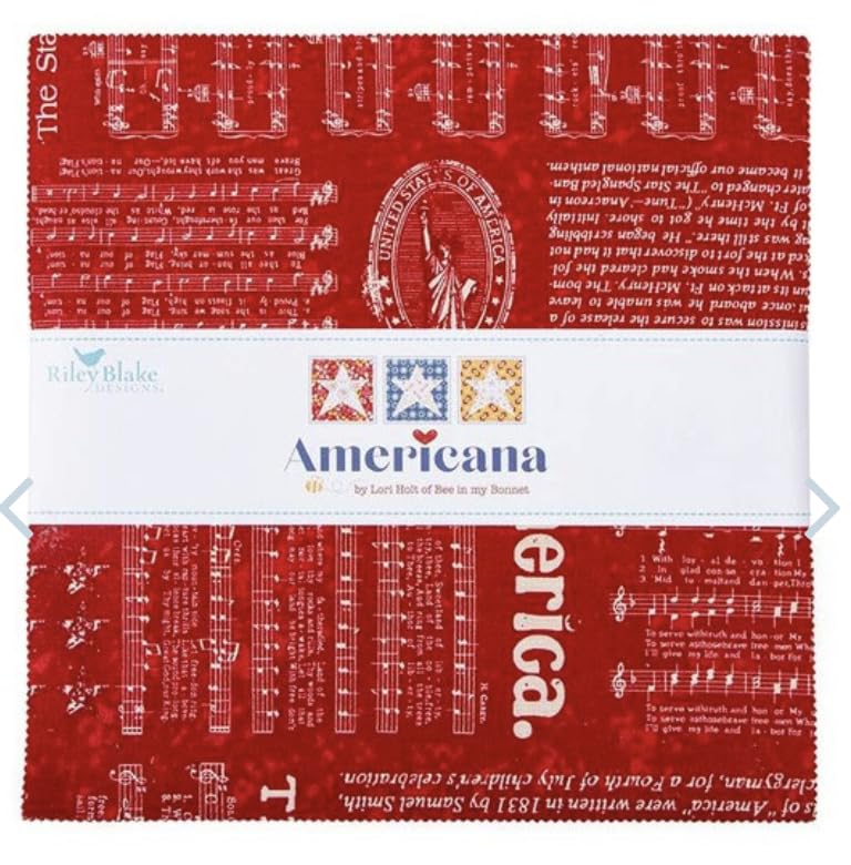 Riley Blake Americana by Lori Holt of Bee in My Bonnet and Its Sew Emma Premium Fabric Perfect for Quilting Crafting Sewing Projects (10 Stacker)