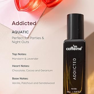 mCaffeine The Addiction Collection Perfume Gift Kit Set for Women & Men | Premium Fragrances - 20ml x 4 | Gift Set For Special Occasions | Valentine Gift | Long Lasting Perfume Set | Birthday, Girlfriend, Boyfriend, Valentine Gift Kit