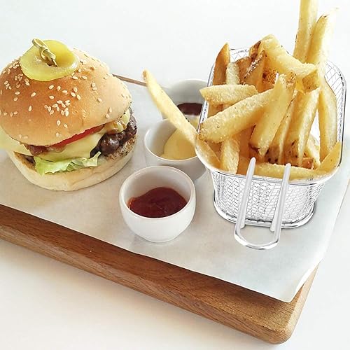 Miniatura 5 de Cesta para freidora, freidora profunda, resistente y fácil de limpiar, pollos para papas fritas, cocina, habitación familiar