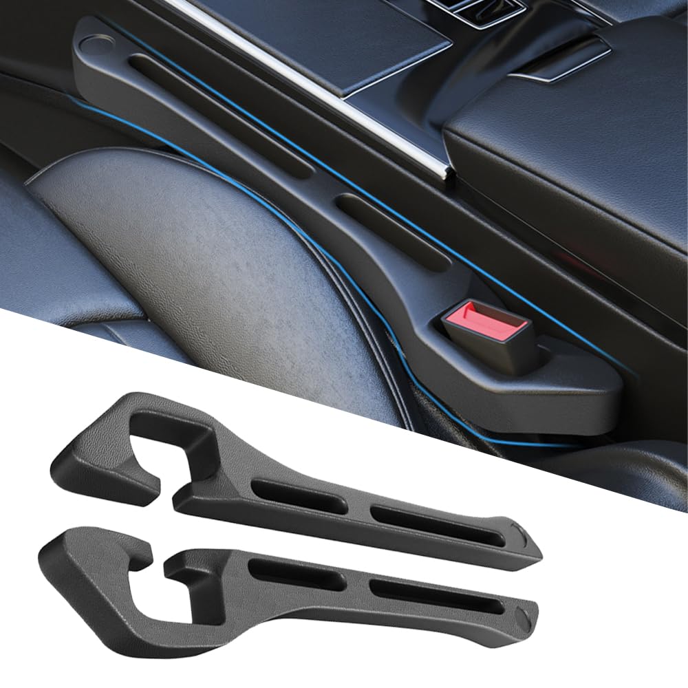 QIZUN Pack of 2 Car Seat Gap Filler for VW Polo Mk6 Typ AW ab.Bj 2017-2026,Car Seat Crevice Gap Filler Slot Between Seat and Console Stop Things from Dropping Drop Blocker