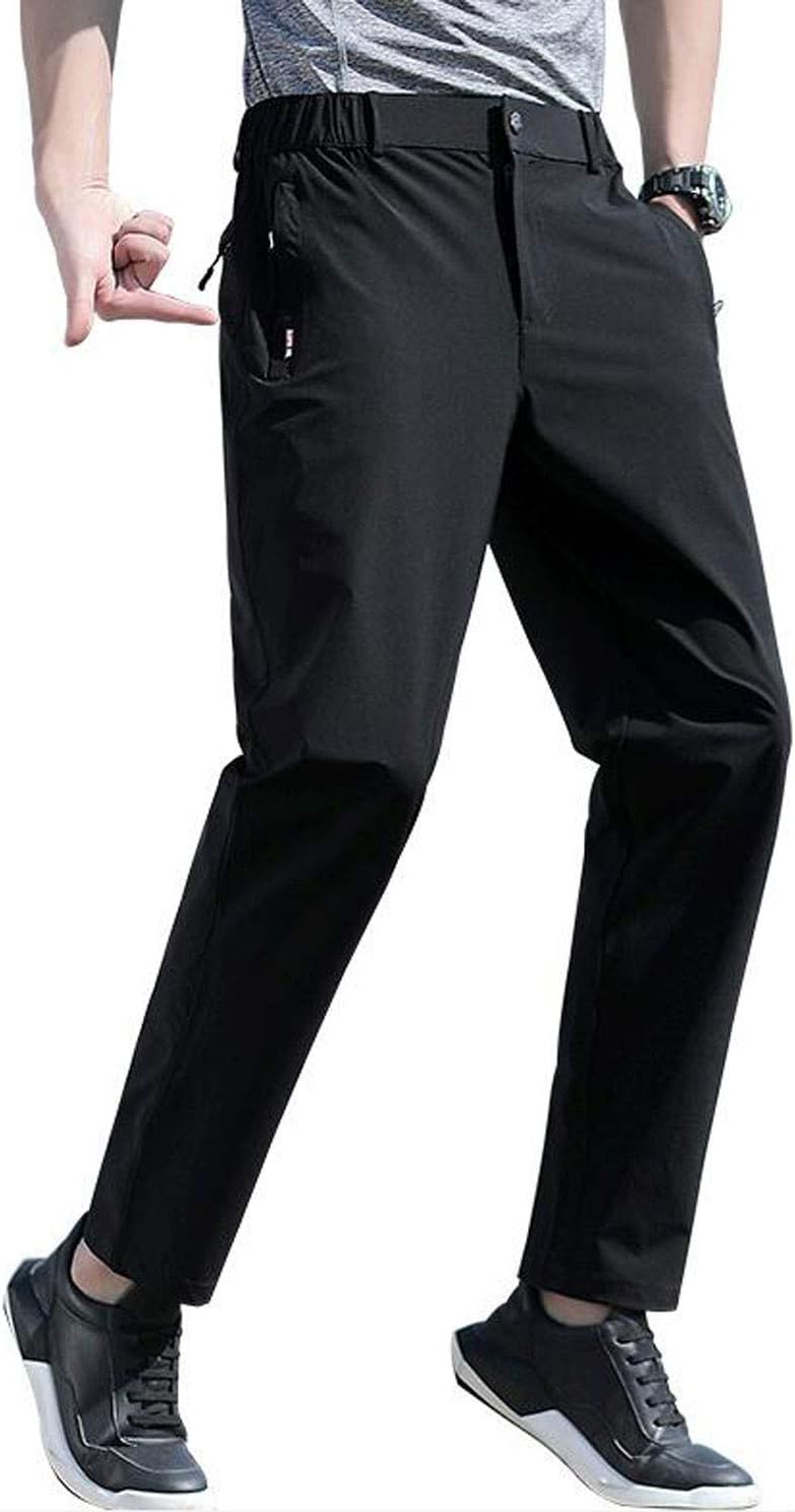 Mens Lightweight Stretch Quick Dry Hiking Running Pants Outdoor Sport Pant with Zip Pockets