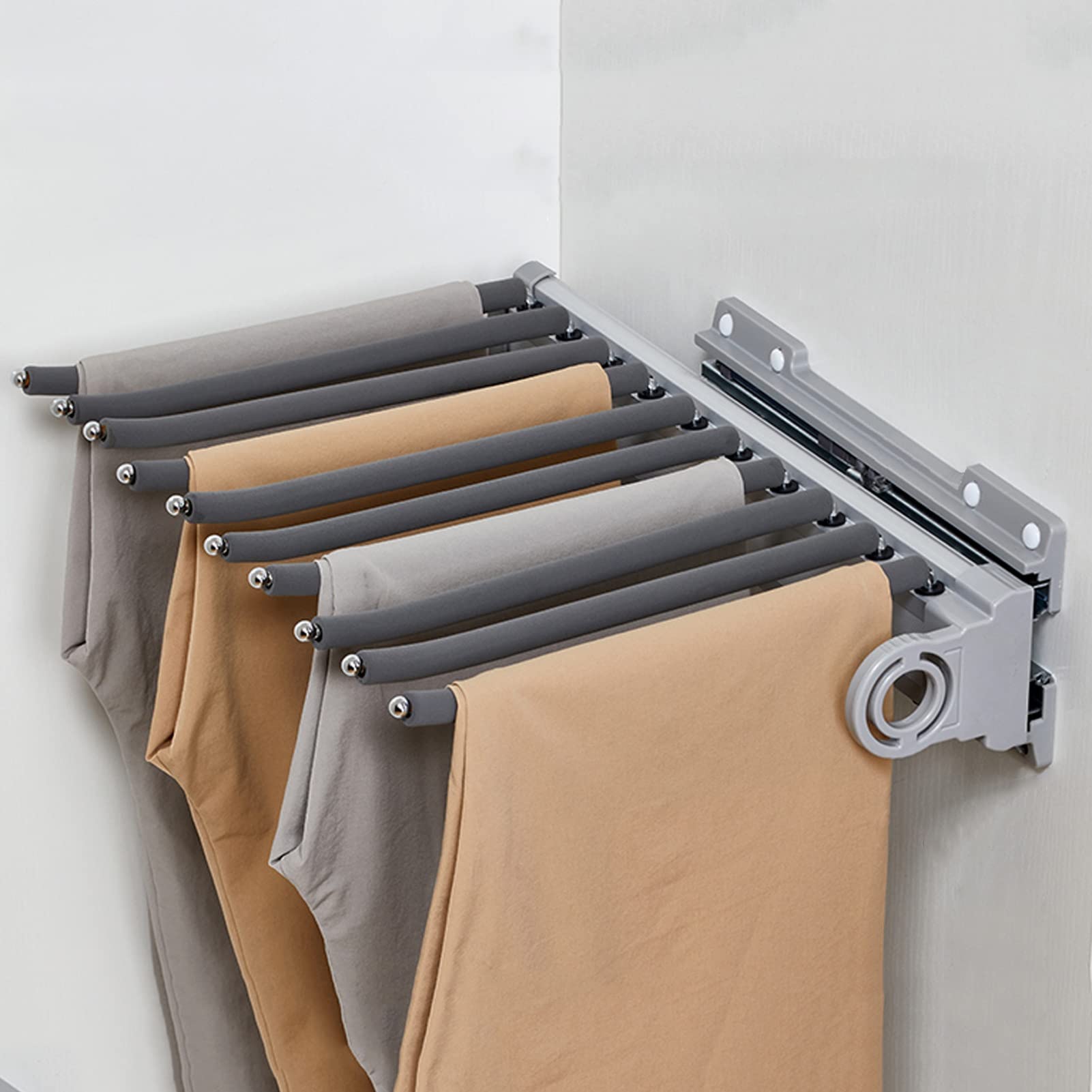 Cintre pour pantalon extensible à double glissière d'amortissement 30kg