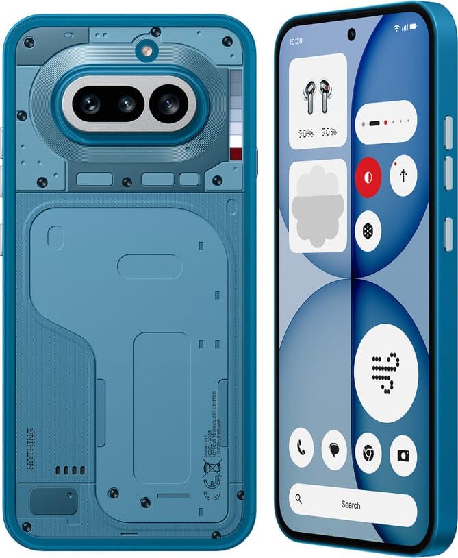Image of Nothing Phone 4a 5G (Blue, 12GB RAM, 256GB Storage) | Snapdragon 7s Gen 4 | 6.78 inch 120Hz AMOLED Display | 50MP Triple Camera | 5400mAh Battery | 50W Fast Charging