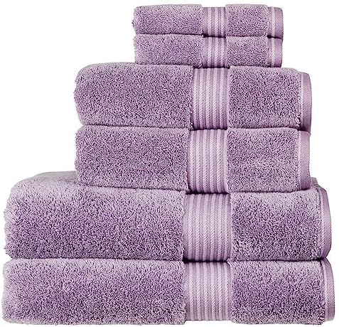 Christy Supreme Hygro 6 Piece Towel Set in Graphite 100% Supima Cotton - Luxurious & High Absorbency - Ultra Soft - 650GSM - 2 Bath, 2 Hand & 2 Face Towels
