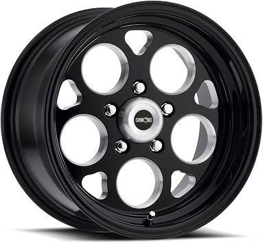 AMERICAN MUSCLE SPORT MAG Wheels/Rims 15x4 inch 114.3 ET-19 C/B 131.1 Gloss Black Milled Windows