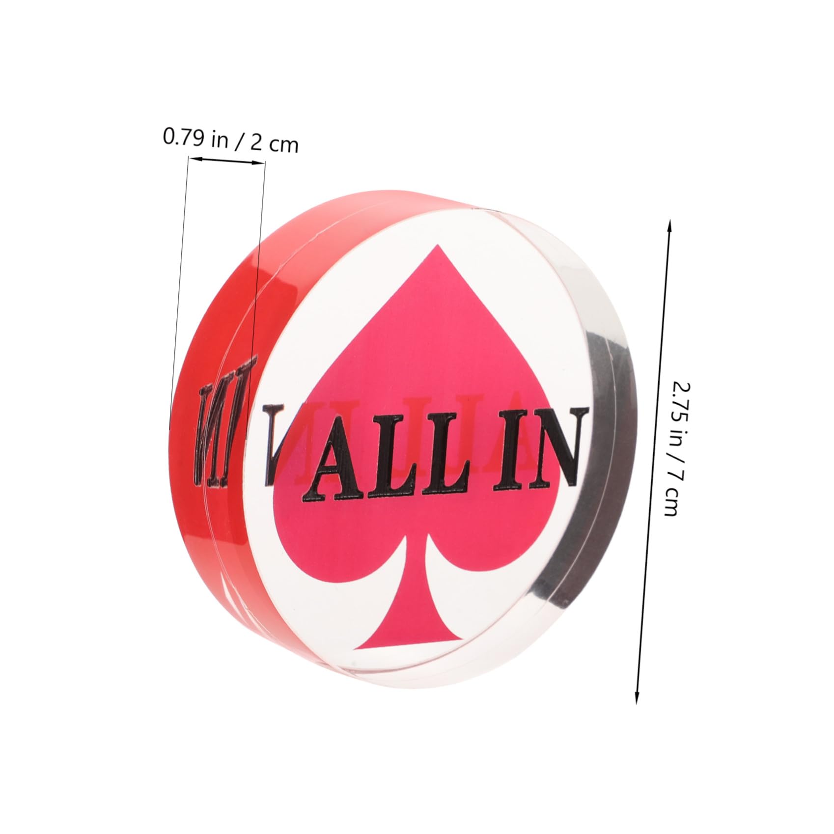 ibasenice 3pezzi Pulsante Mazziere Poker Acrilico Doppio Con Design Elegante Accessorio Per Giochi Da Tavolo Per e Serate Di Gioco Indoor Outdoor