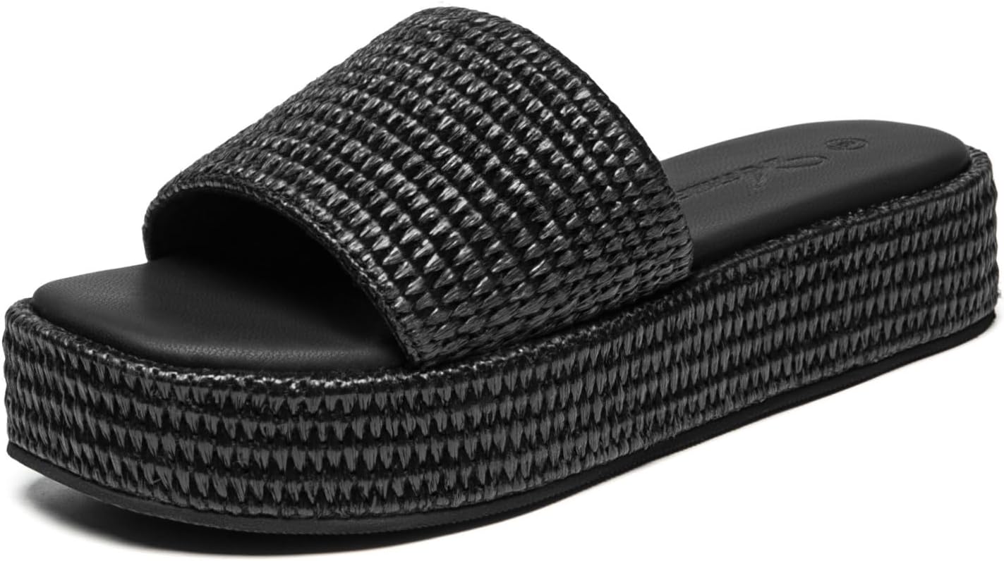 Athlefit Women’s Platform Slide Sandals