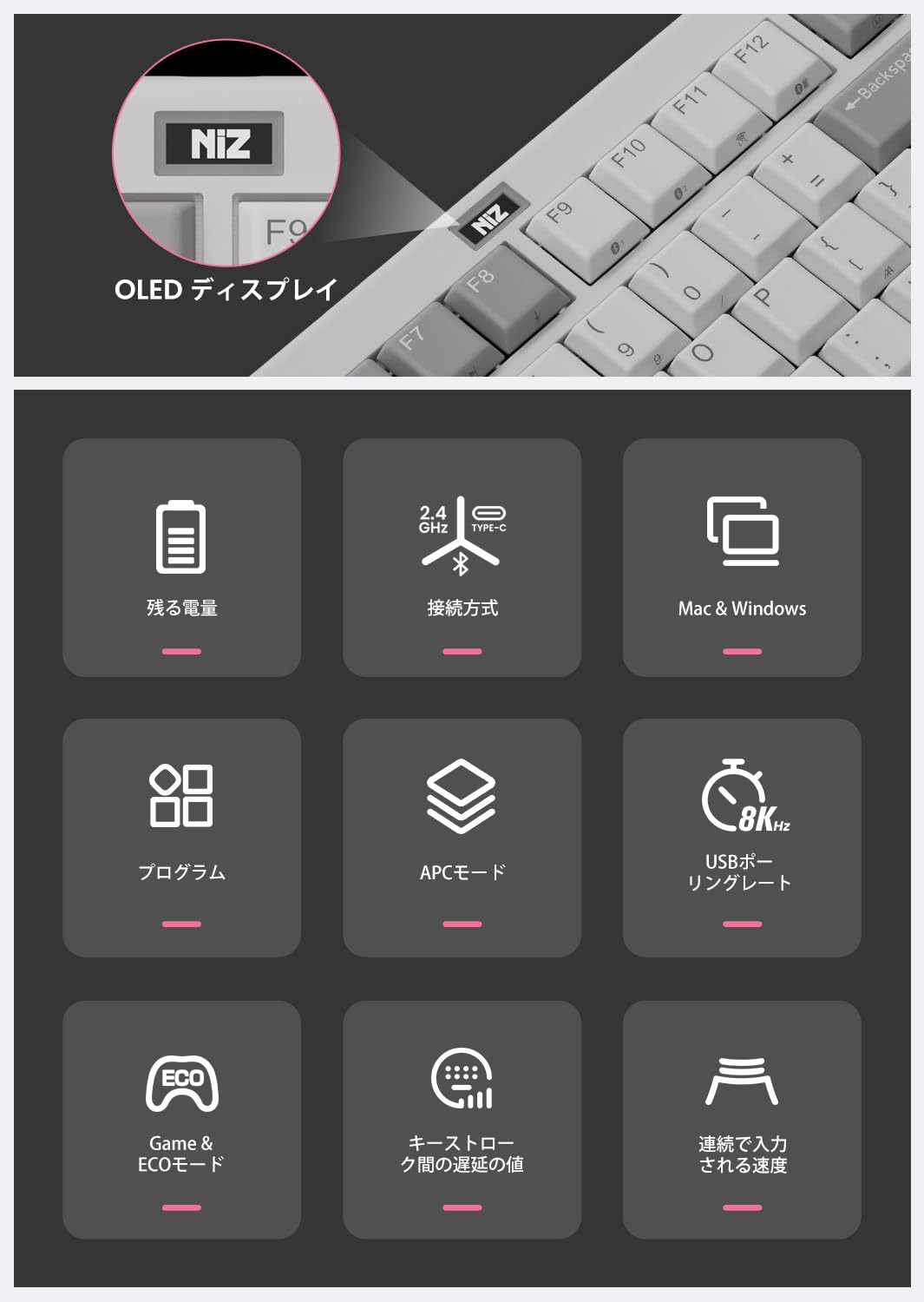 Amazon | NiZ キーボード 【L99】 超薄型静電容量無接点方式