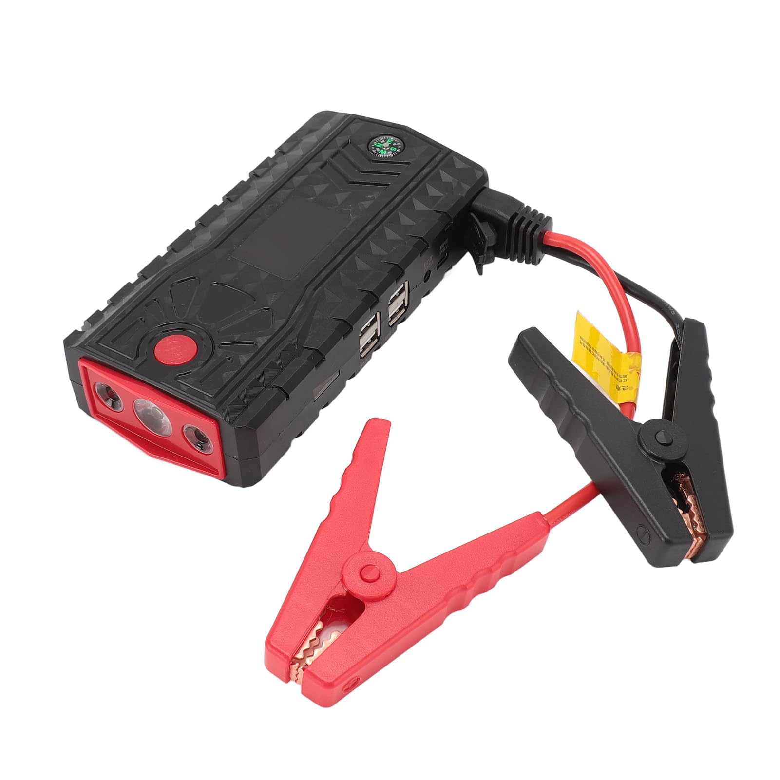 Arrancador de Batería para Automóvil, Batería de Arranque de 15000 MAh, 1000 A, con Linterna LED, Cargador de Pared y Puerto de Carga USB para Motor Derv de 7 L de Gasolina, 5,5
