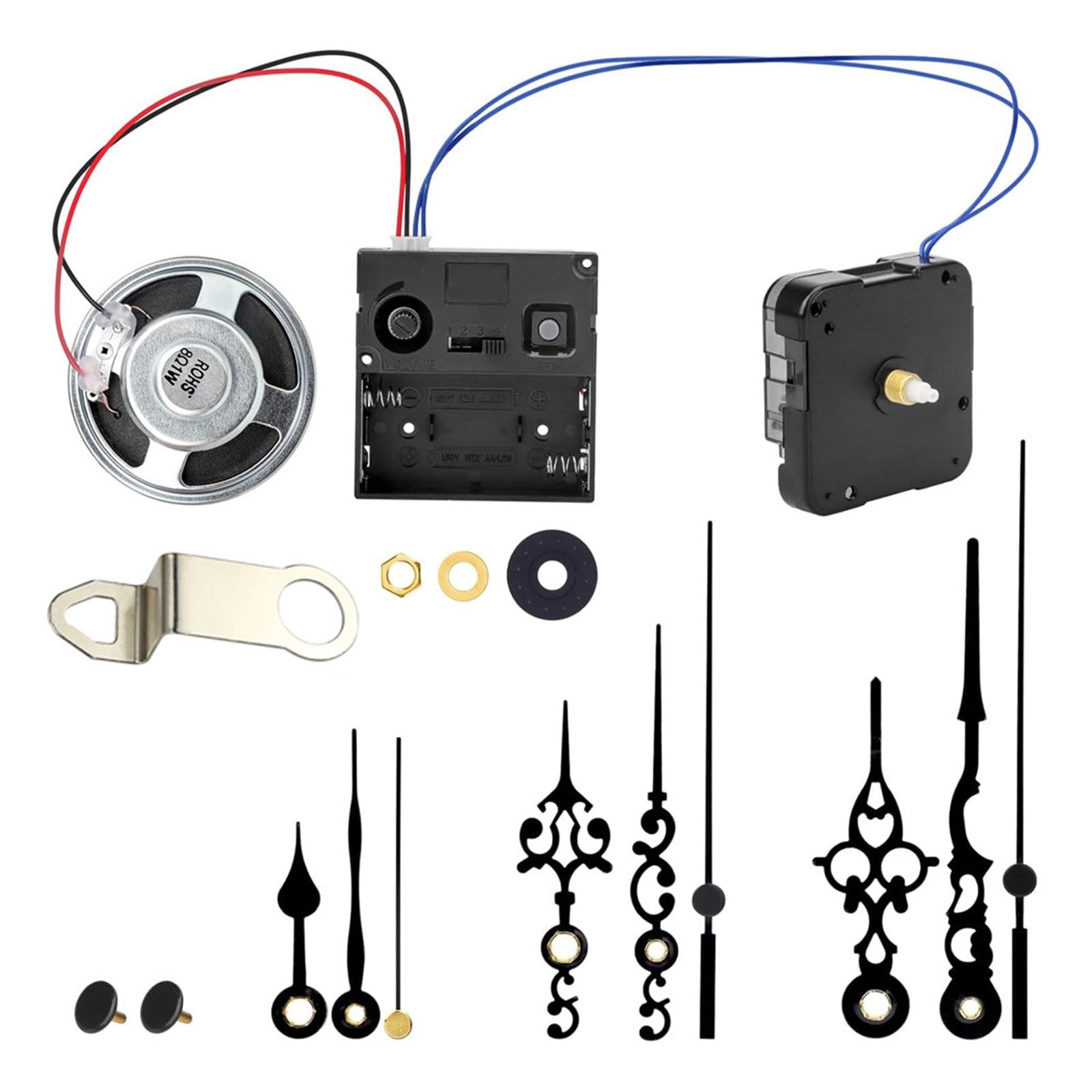 Uqezagpa Style1 Authentic Bells Melodys Clock Movement For Mechanical Clocks With 13Mm Shaft European Design Clock Maintenance Large Accessories For Floor Clocks