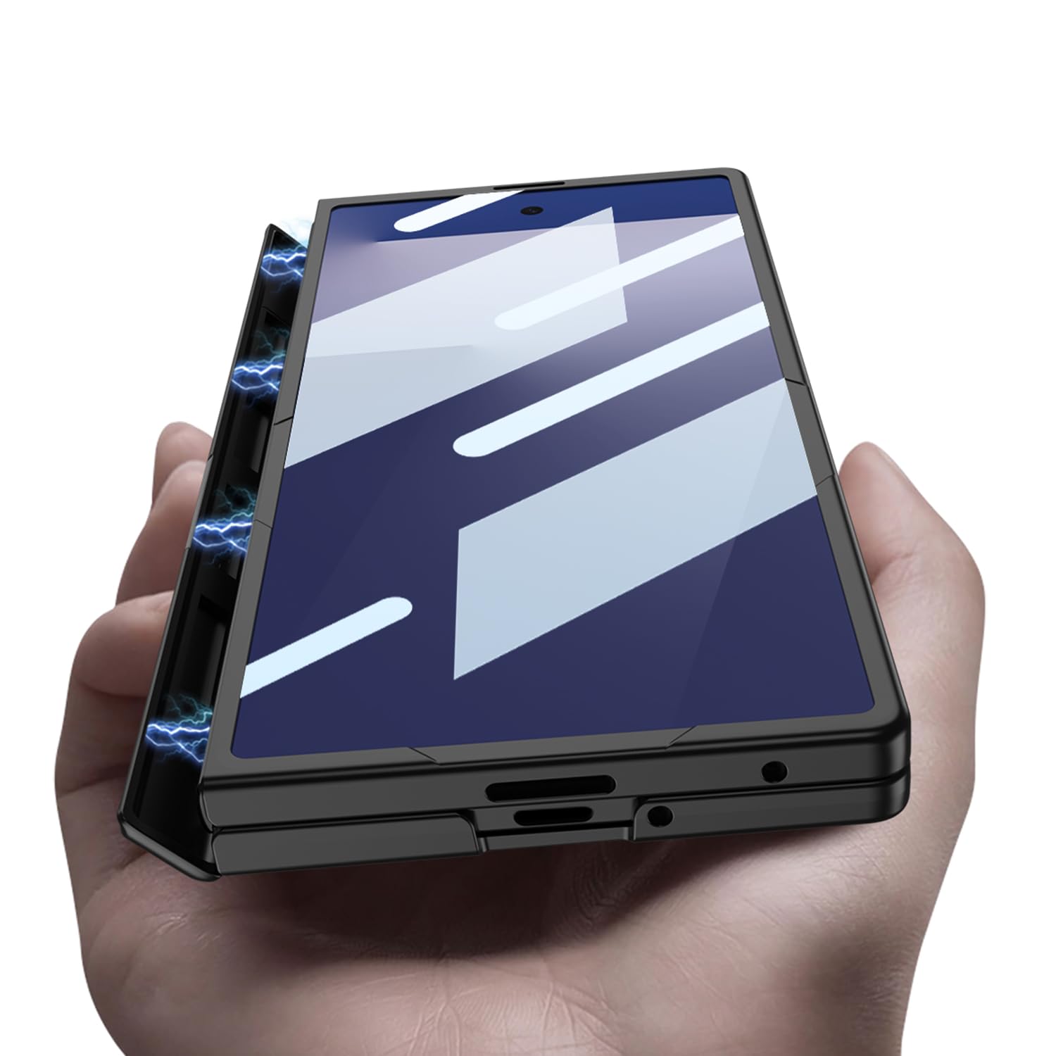 Amazon.co.jp: Galaxy Z Fold7専用 超薄軽量ケース 内蔵強化ガラス