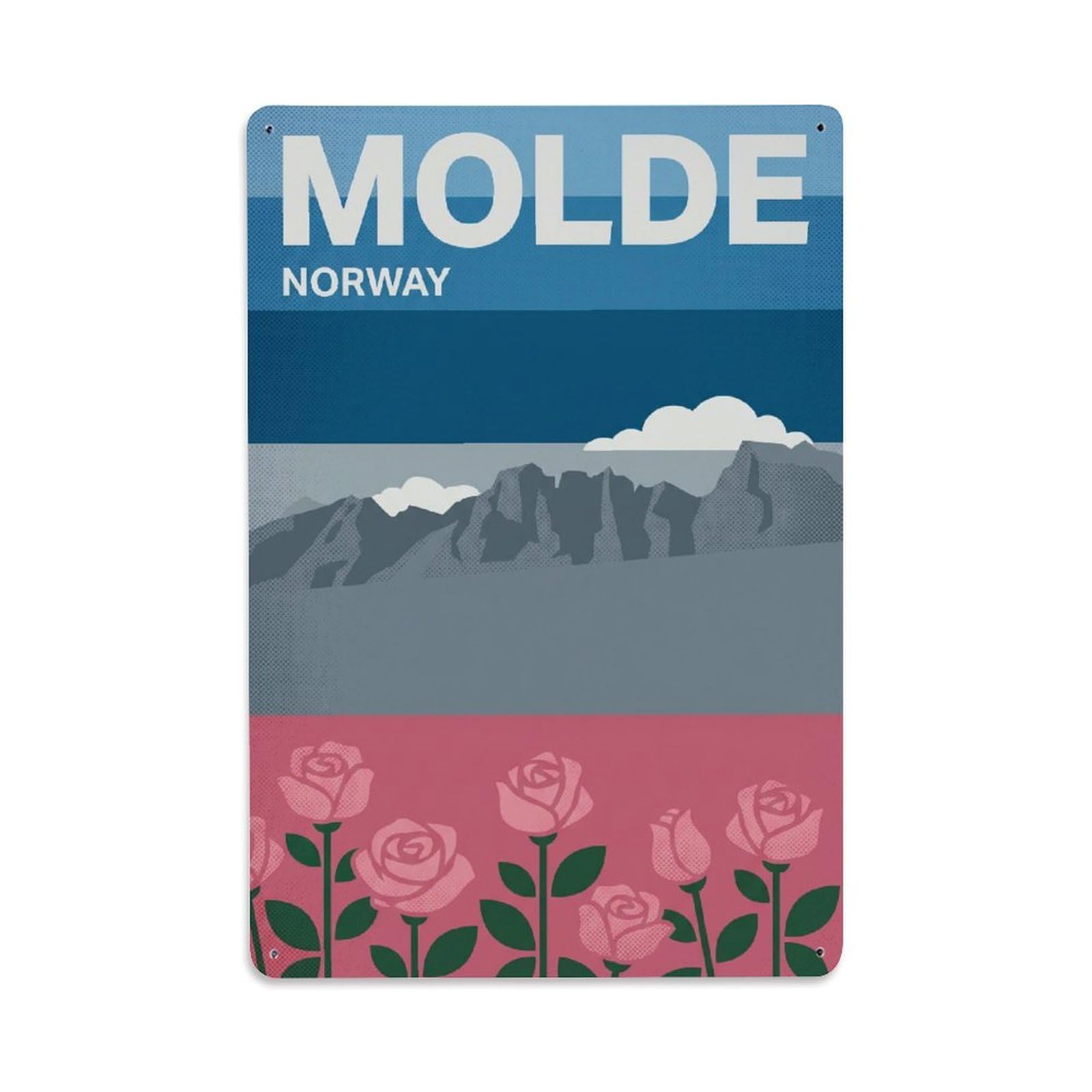 Norway Molde Travel Metal Tin Sign