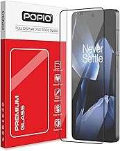 POPIO Military-Grade Gorilla Tempered Glass For OnePlus 13R (Black) Edge To Edge Coverage With Easy Installation Kit