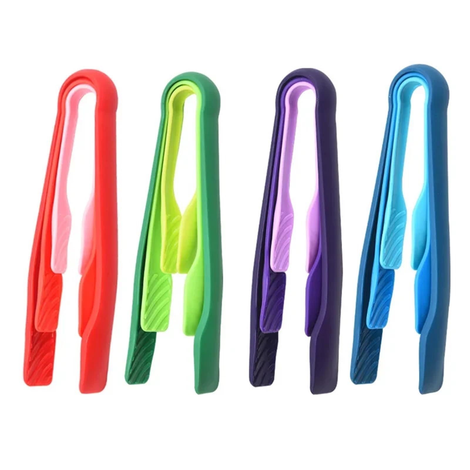 3 Teile/satz Mehrweg Lebensmittel Brot Clip Küche Zange Kunststoff Salat Steak Clamp Eis Backen Werkzeuge Gadget(Blue)