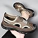 Fusecottc Men's Breathable Sandals - Casual Lightweight Fashion Sandals (10,khaki)