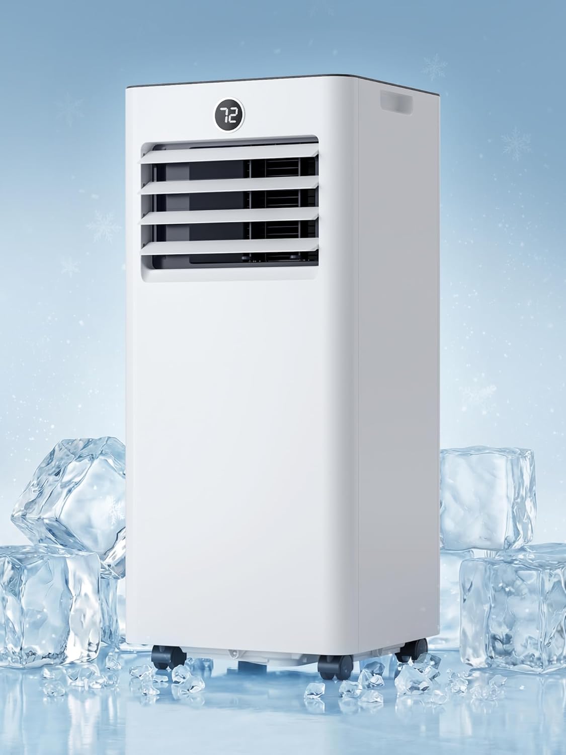 10,000 BTU Portable Air Conditioner, 4-in-1 Cools 450 Sq.Ft, Quiet AC with Fan, Dehumidifier & Sleep, LED Display, Remote, 24H Timer, Window Kit, for Bedroom/Office/Dorms