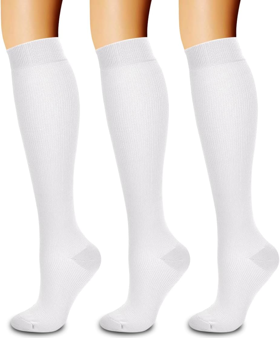 3 Pack Medical Compression Sock-Compression Sock for Women and Men-Best for Running,Nursing,Sports