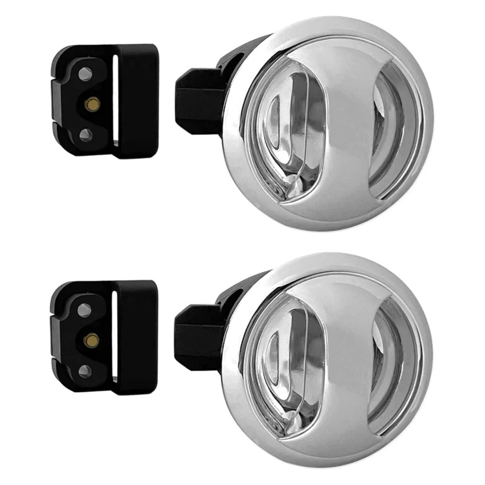Loquet de porte à bouton anti-bruit pour bateau et camping-car