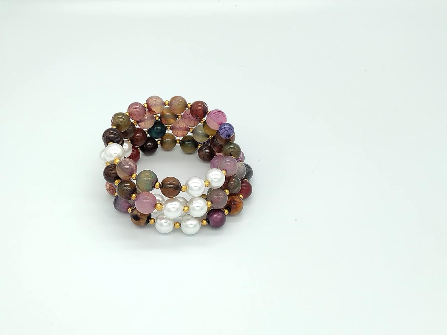 Memory wire bracelet/Beaded bracelet/Gemstone/wrap Bracelet - Image 4