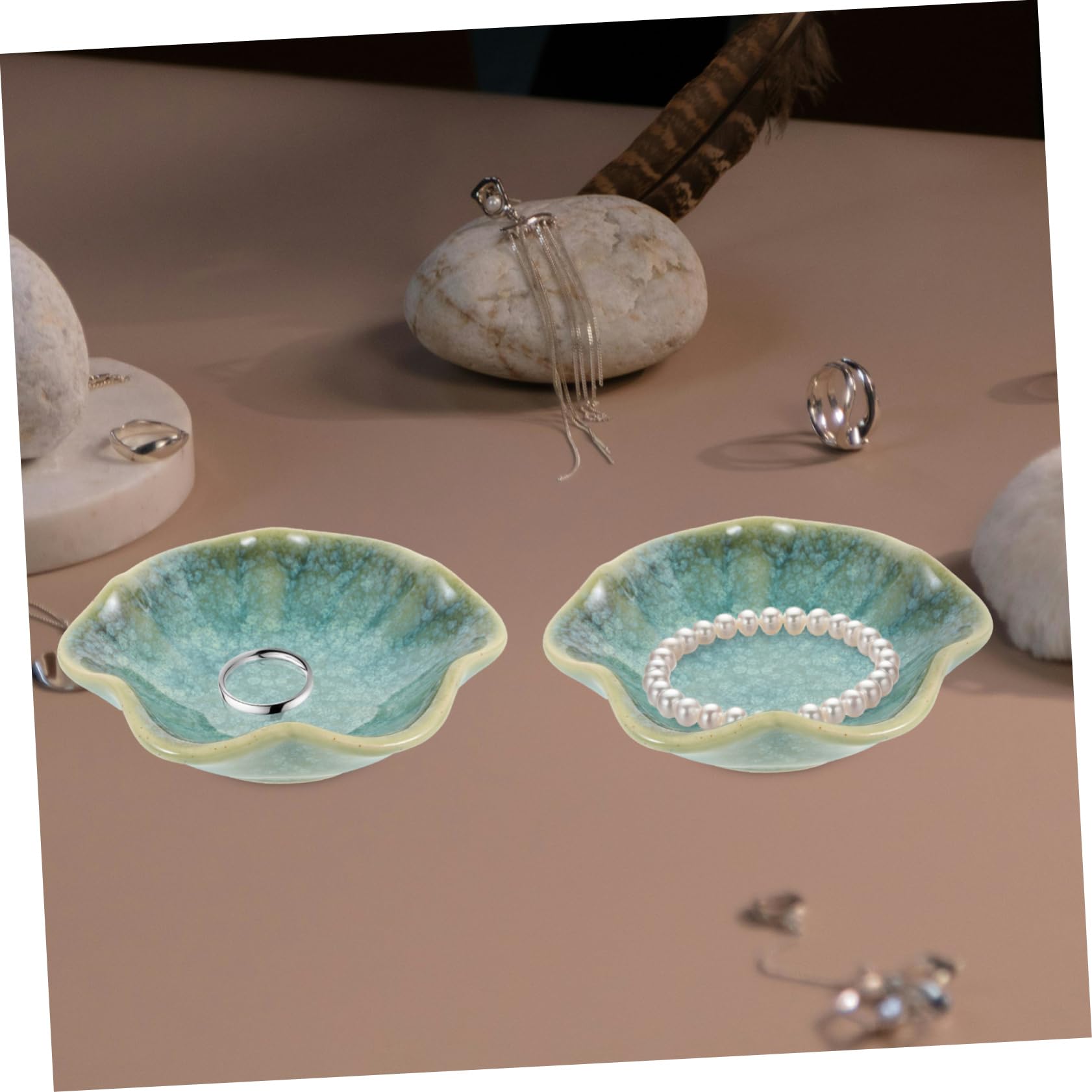 BESTYASH 10pezzi Vassoio Per Portagioie Per e Accessori Per Matrimonio e Regali Speciali Design e