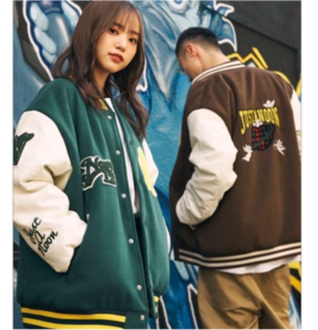 Amazon.co.jp: JUSTANOON 中町兄妹 ブルゾン ブラウン : ファッション