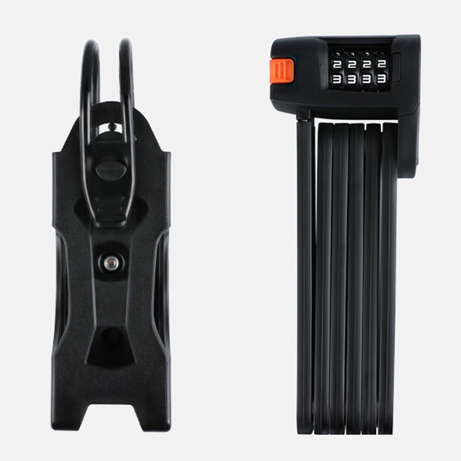 Lucchetto a combinazione per bicicletta, resistente, impermeabile, a 4 cifre, ripristinabile, pieghevole, per mountain bike, bici da strada, mountain bike, antifurto
