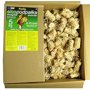 FENIKS Kaminanzünder im Karton für Kamin, Herd, Grill und Lagerfeuer, 500 Stück